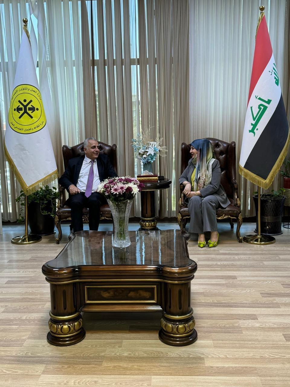 كركي يزور دائرة التقاعد والضمان الإجتماعي في العراق